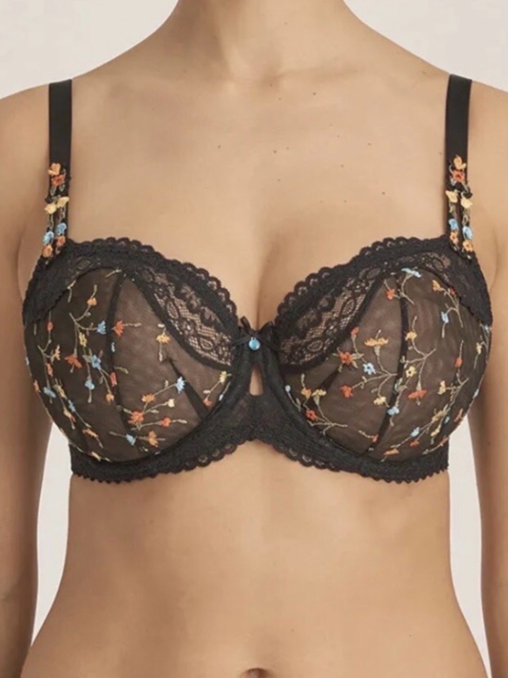 PrimaDonna Midnight Garden embroidered bra